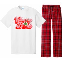 Cherry Bomb Retro 70s Vintage Style Cute Pajama Set