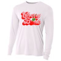 Cherry Bomb Retro 70s Vintage Style Cute Cooling Performance Long Sleeve Crew