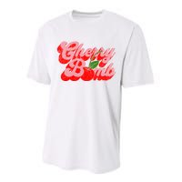 Cherry Bomb Retro 70s Vintage Style Cute Performance Sprint T-Shirt