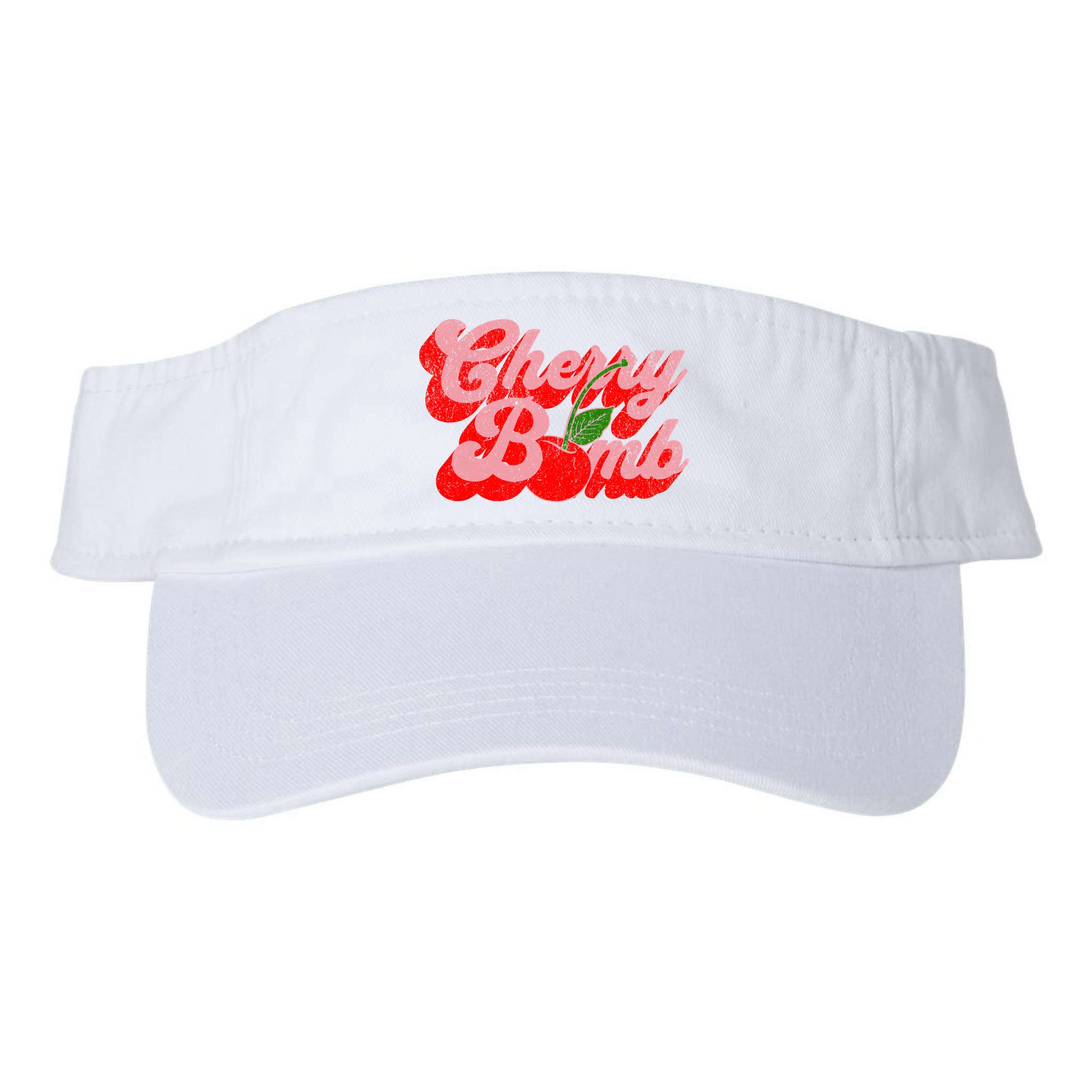 Cherry Bomb Retro 70s Vintage Style Cute Visor