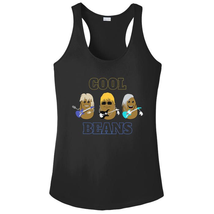 Cool Beans Rock and Roll Fun Novelty  Ladies PosiCharge Competitor Racerback Tank