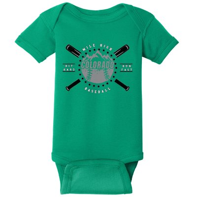 Colorado Baseball Rocky Mountains Baby Bodysuit