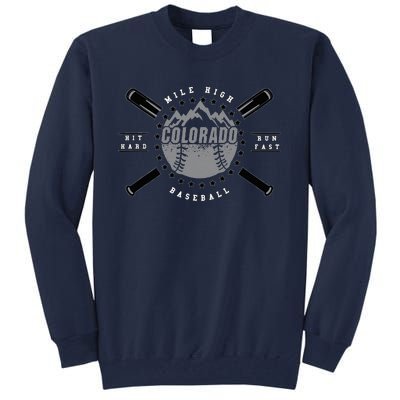 Colorado Baseball Rocky Mountains Tall Sweatshirt