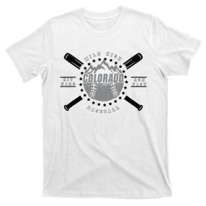 Colorado Baseball Rocky Mountains Graphic Design T-Shirt