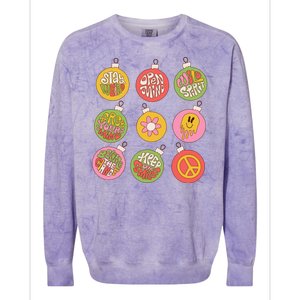 Christmas Ball Retro Ornaments Colorblast Crewneck Sweatshirt