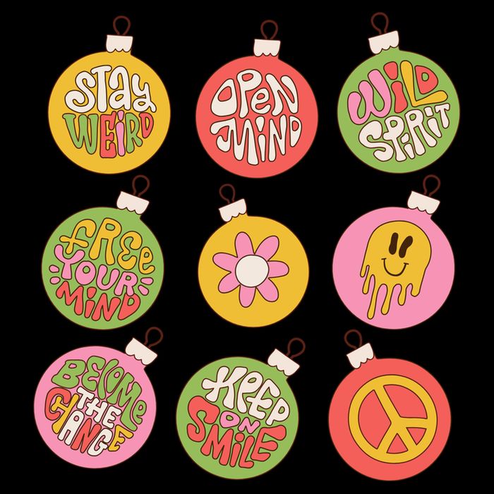 Christmas Ball Retro Ornaments 16 in Basic Backpack