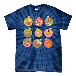 Christmas Ball Retro Ornaments Tie-Dye T-Shirt