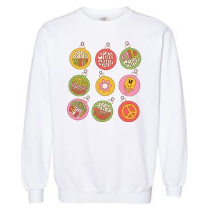 Christmas Ball Retro Ornaments Garment-Dyed Sweatshirt