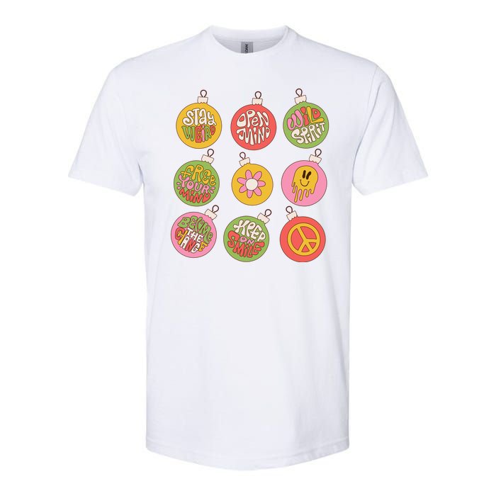 Christmas Ball Retro Ornaments Softstyle CVC T-Shirt