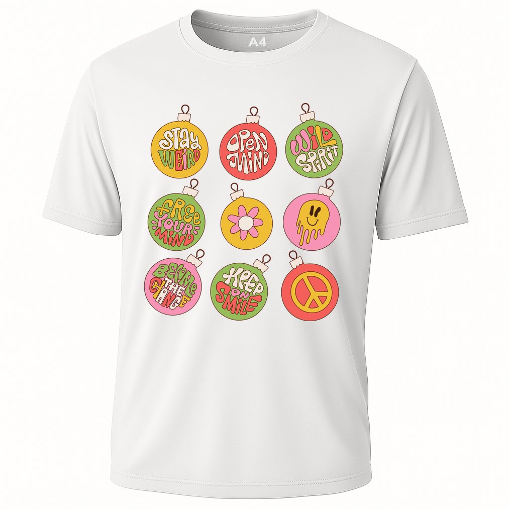 Christmas Ball Retro Ornaments Cooling Performance Crew T-Shirt