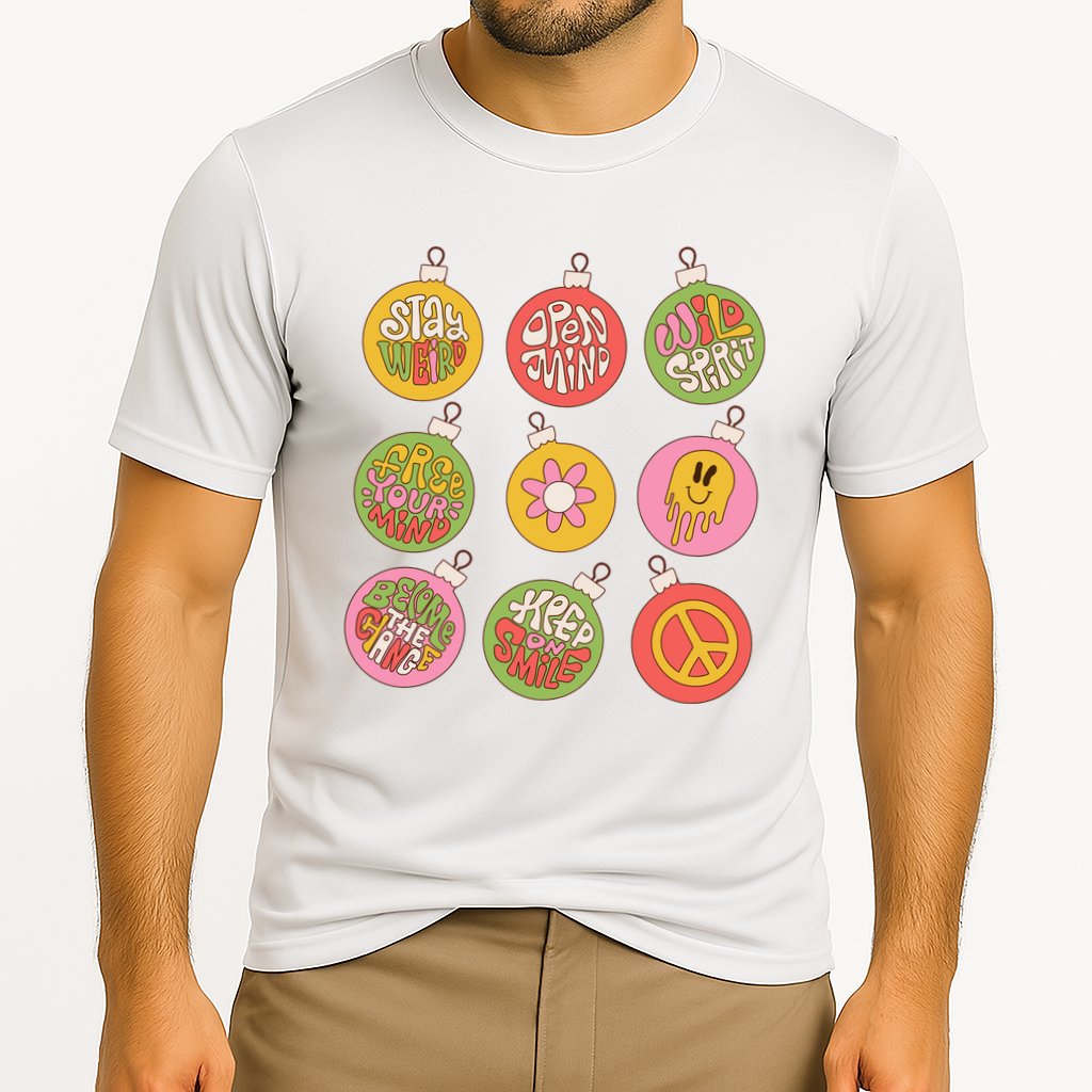 Christmas Ball Retro Ornaments Cooling Performance Crew T-Shirt