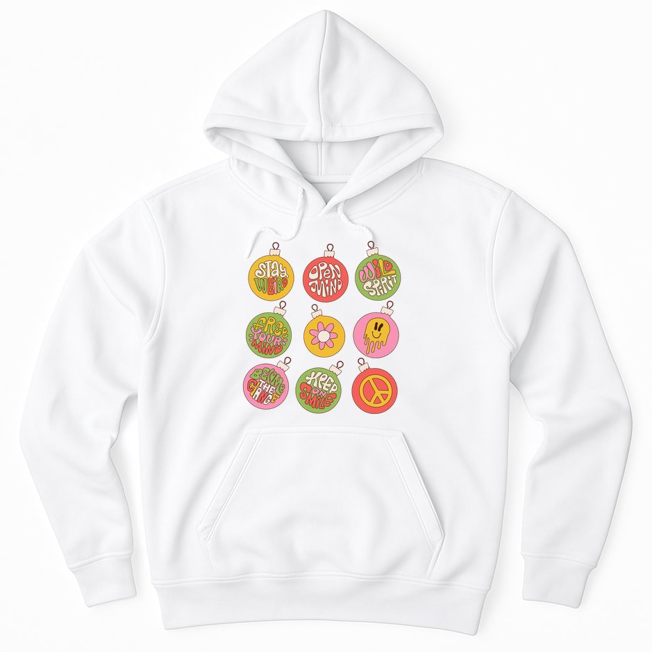 Christmas Ball Retro Ornaments Hoodie