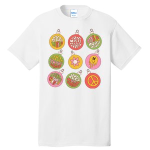 Christmas Ball Retro Ornaments Tall T-Shirt