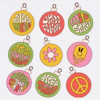Christmas Ball Retro Ornaments Adult Drive Performance Visor