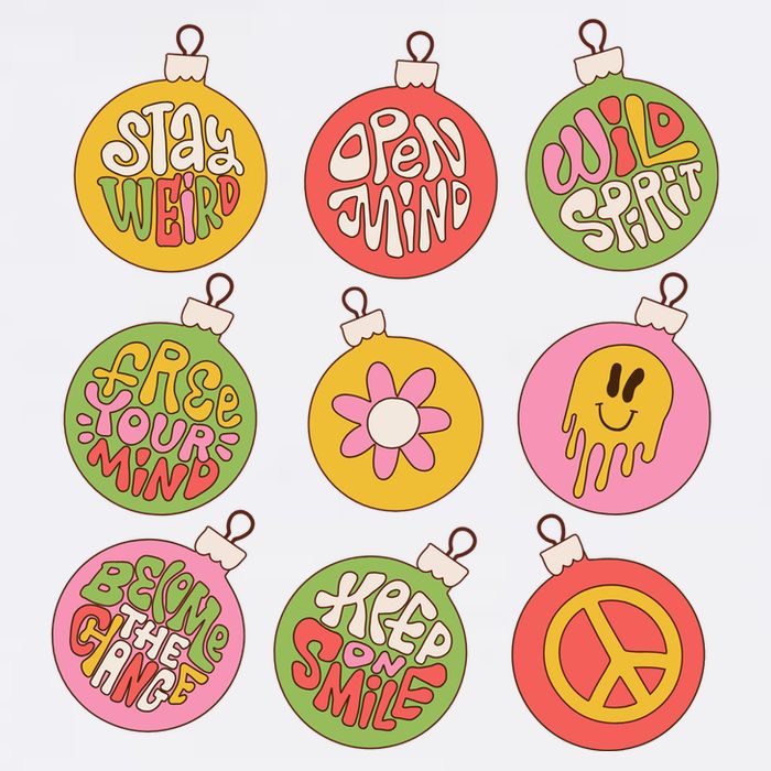 Christmas Ball Retro Ornaments Adult Drive Performance Visor