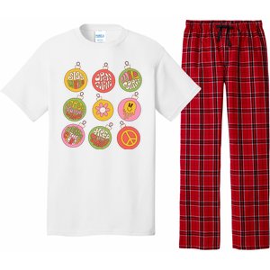 Christmas Ball Retro Ornaments Pajama Set