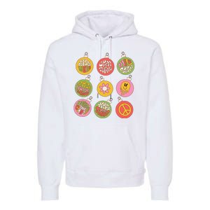 Christmas Ball Retro Ornaments Premium Hoodie