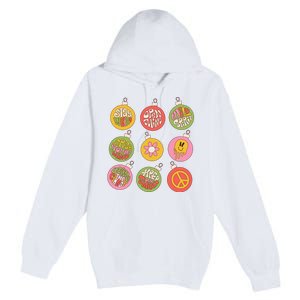 Christmas Ball Retro Ornaments Premium Pullover Hoodie