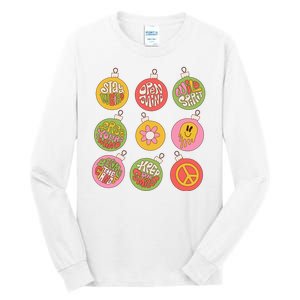 Christmas Ball Retro Ornaments Tall Long Sleeve T-Shirt