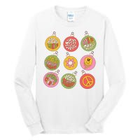 Christmas Ball Retro Ornaments Tall Long Sleeve T-Shirt