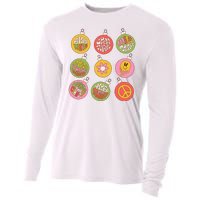 Christmas Ball Retro Ornaments Cooling Performance Long Sleeve Crew