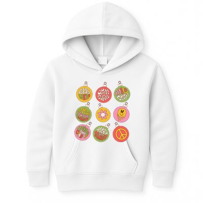 Christmas Ball Retro Ornaments Kids Hoodie