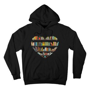 Cool Books Reading Men Women Book Lover Literacy Librarian Hoodie