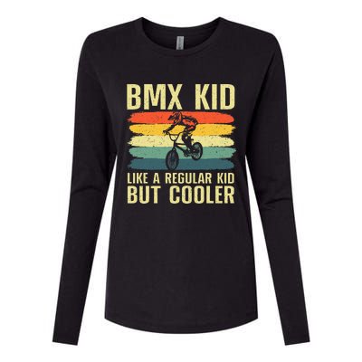 Cool Bmx Racing Off Road Bike Riders Womens Cotton Relaxed Long Sleeve T-Shirt