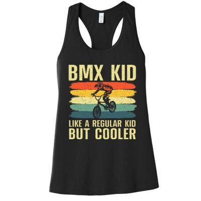 Cool Bmx Racing Off Road Bike Riders Women's Racerback Tank