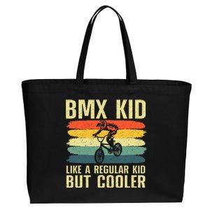 Cool Bmx Racing Off Road Bike Riders Cotton Canvas Jumbo Tote