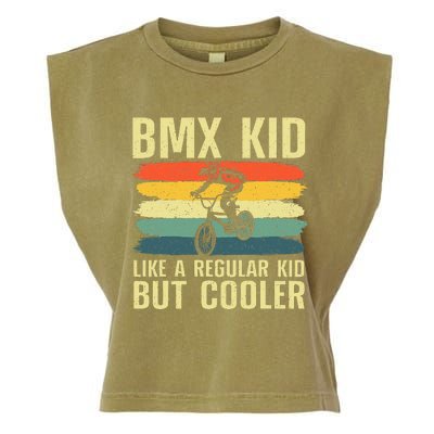 Cool Bmx Racing Off Road Bike Riders Garment-Dyed Women's Muscle Tee