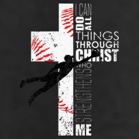 Christian Baseball Religious Cross  Adult Drive Performance Visor