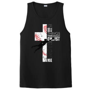 Christian Baseball Religious Cross  PosiCharge Competitor Tank