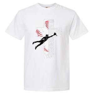 Christian Baseball Religious Cross  Garment-Dyed Heavyweight T-Shirt