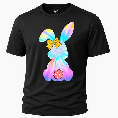 Cute Bunny Rabbit Tie Dye Gift for Easter Day Cooling Performance Crew T-Shirt