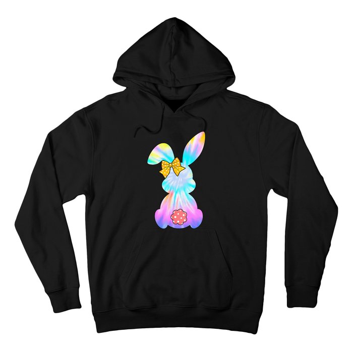 Cute Bunny Rabbit Tie Dye Gift for Easter Day Hoodie