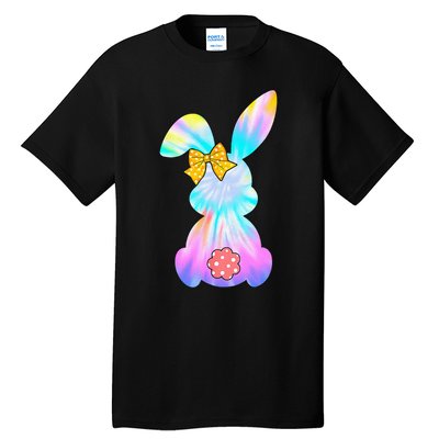 Cute Bunny Rabbit Tie Dye Gift for Easter Day Tall T-Shirt