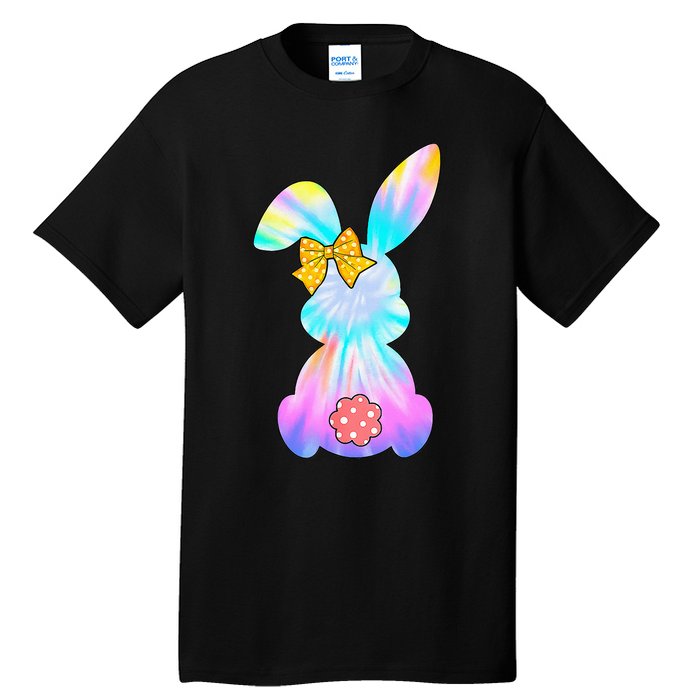 Cute Bunny Rabbit Tie Dye Gift for Easter Day Tall T-Shirt