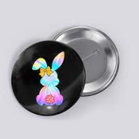 Cute Bunny Rabbit Tie Dye Gift for Easter Day Button