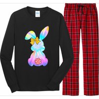 Cute Bunny Rabbit Tie Dye Gift for Easter Day Long Sleeve Pajama Set