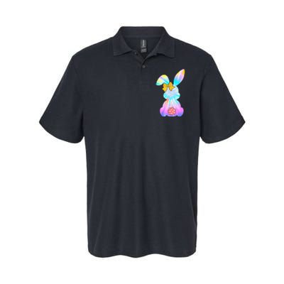 Cute Bunny Rabbit Tie Dye Gift for Easter Day Softstyle Adult Sport Polo