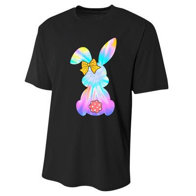 Cute Bunny Rabbit Tie Dye Gift for Easter Day Performance Sprint T-Shirt