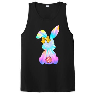 Cute Bunny Rabbit Tie Dye Gift for Easter Day PosiCharge Competitor Tank