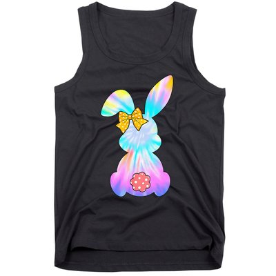 Cute Bunny Rabbit Tie Dye Gift for Easter Day Tank Top