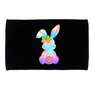 Cute Bunny Rabbit Tie Dye Gift for Easter Day Microfiber Hand Towel