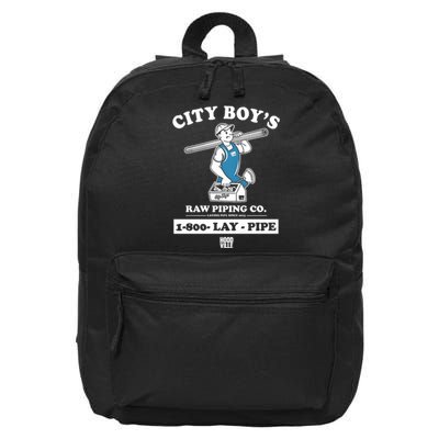 City Boy’s Raw Piping Co 1800 Lay Pipe 16 in Basic Backpack