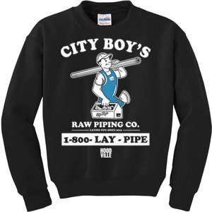 City Boy’s Raw Piping Co 1800 Lay Pipe Kids Sweatshirt