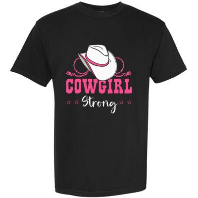 Cowgirl Barrel Racing Roping Horseback Riding Rodeo Garment-Dyed Heavyweight T-Shirt