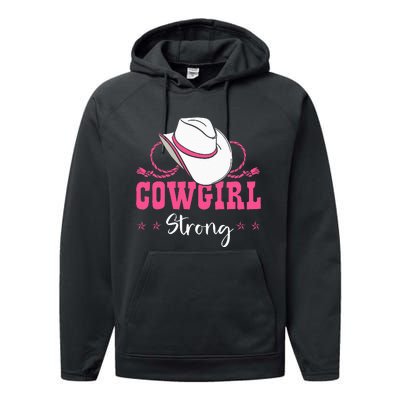 Cowgirl Barrel Racing Roping Horseback Riding Rodeo Performance Fleece Hoodie