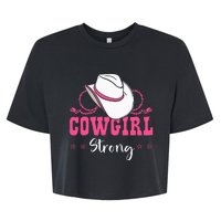 Cowgirl Barrel Racing Roping Horseback Riding Rodeo Bella+Canvas Jersey Crop Tee